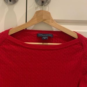 Tommy Hilfiger Red Knit Sweater